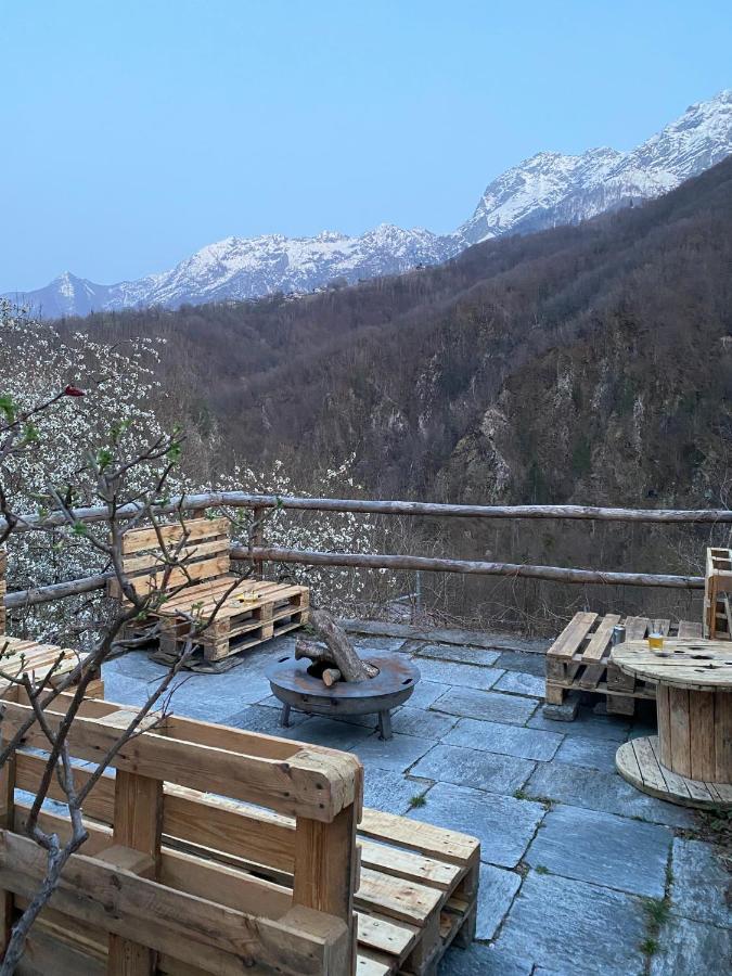 Osteria Gruetli Con Alloggio Borgnone Экстерьер фото